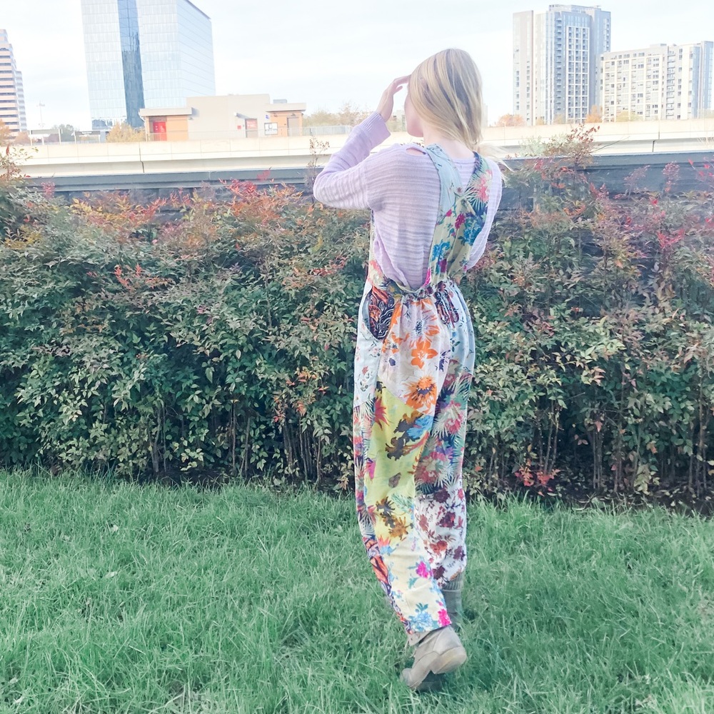Patchwork Boho Overalls